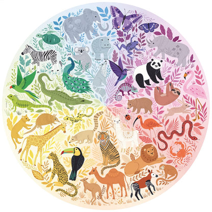 Ravensburger Puzzle 17170 Circle of Colors - Ocean & Submarine 500 pieces Puzzle & Puzzle 17172 Circle of Colors - Animals 500 pieces