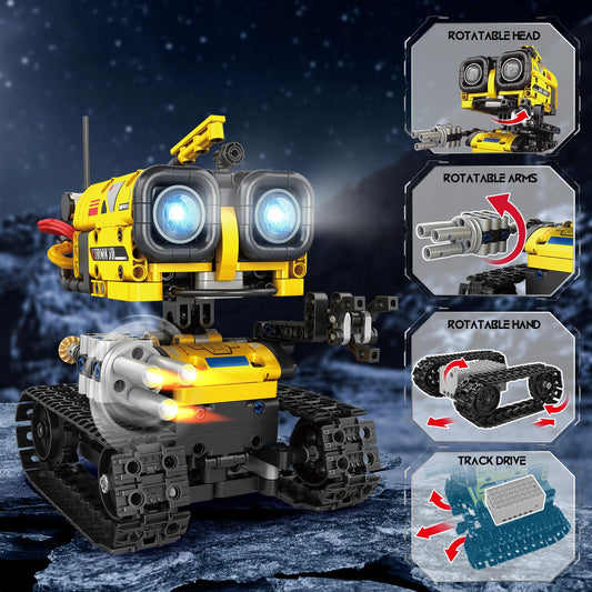 CUBIMANA Technology Robot Building Toy for Kids - 5 in 1 App & Remote Control Technology Toy, Wall Robot/Engineering/Mech Scorpion Toy, Gifts for Boys Girls 10+ Years (560 Pieces)