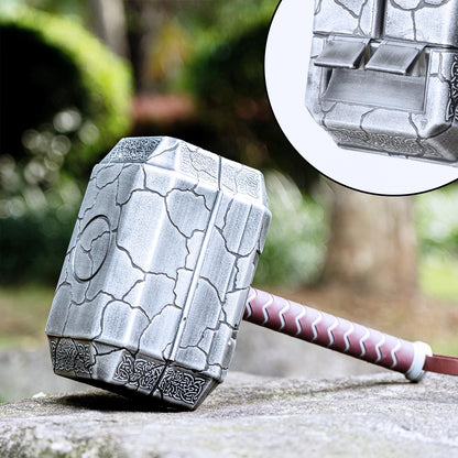 SHDITHOTV Thor Hammer Tool Set, Multifunctional Hammer Toolbox, Excellent Novelty Gift for Men, Silver