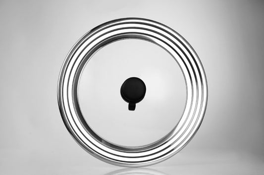MaxxGoods stainless steel frying pan lid with automatic steam vent (24-30 cm)
