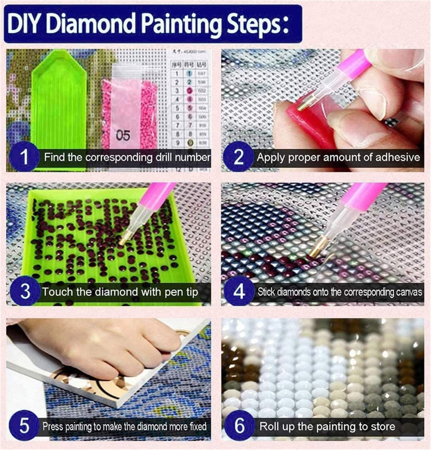 Trayosin Diamond Painting for Adults 5D Diamond Painting Pictures Adults Peacock Large XXL Set Full Drill with Accessories DIY Diamond Painting by Numbers for Wall Decor Gift (100x50cm)