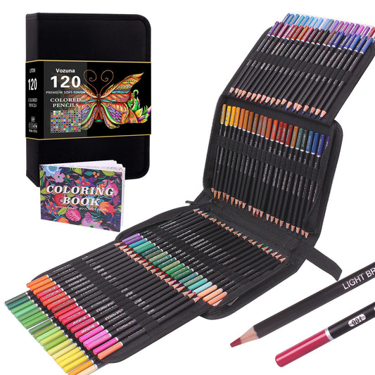 Vozuna 120 Colored Pencils for Adults Set, perfect for drawing, sketching, shading, and coloring. Vibrant colored pencils for adults and professional artists.