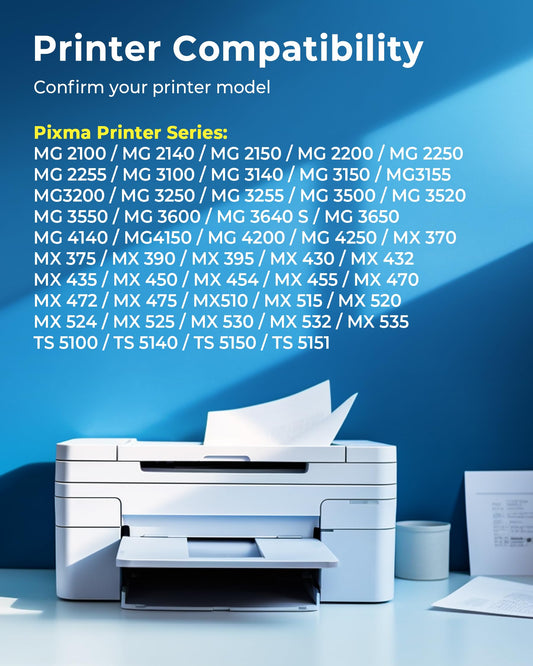 EChallenge PG-540 XL CL-541 XL compatible for Canon printer cartridges 540 541 XL multipack cartridges for Pixma TS5150 MG3650 MG3600 MG4250 MX475 MX375 MX535 MG3150 MG3500 (1 Black, 1 Color)