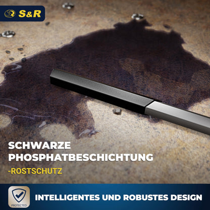 S&R Hex Key Set, 30 pieces, CrV steel, metric 0.7-10 mm & inch 0.028 to 3/8; Hex set precise, durable & robust for bicycle, automotive & furniture assembly, Allen key set.