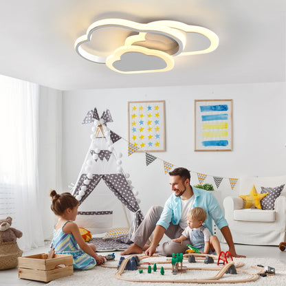 YUEEU 42CM LED Ceiling Light for Bedroom, Dimmable Children's Room Cloud Ceiling Lamp, Cloud Lamp with Remote Control, Ceiling Lights for Kids, Nursery Night Light.