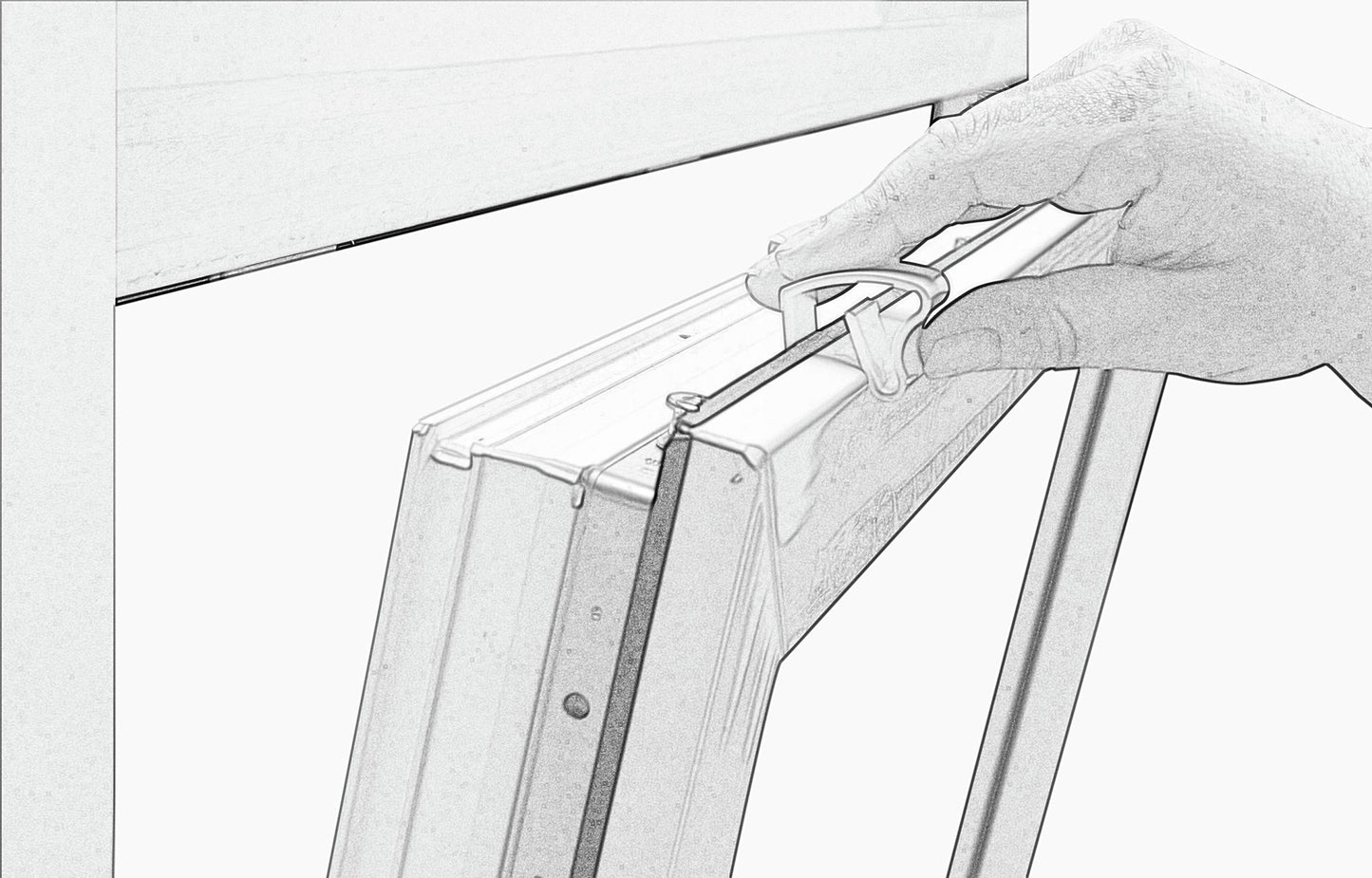 Deco Company Aluminum Blind without drilling, For clamping, Including clamping brackets, Privacy, Light protection, Glare protection, Aluminum blind, Slate color, 60 x 130 cm
