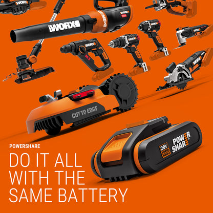 WORX WA3551.1 PowerShare battery 20V - 2000mAh Li-Ion, rechargeable, battery for all WORX tools.