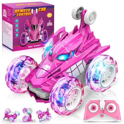 Dreamlandia remote control car for ages 3-9, gift for girls 3-10 years old. RC car monster truck game for ages 3-6. Easter gifts for kids.