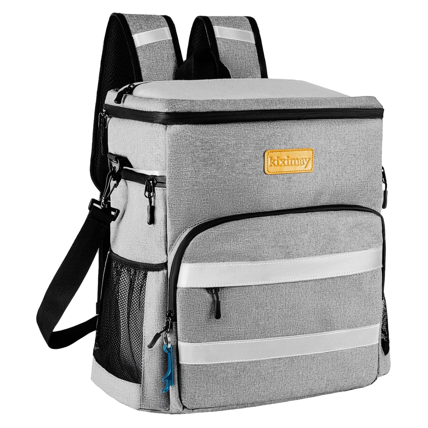 kiximay 30L Cooler Bag Large Foldable - Cooler Bag for Food & Drinks, Cooler Bag Picnic Bag, Insulated Thermal Bag, Car Cooler Bag for Beach/Picnic/Camping/BBQ