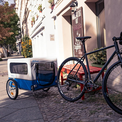 XLC Doggy Van BS-L04: Comfortable bike trailer for outdoor adventures with your dog.