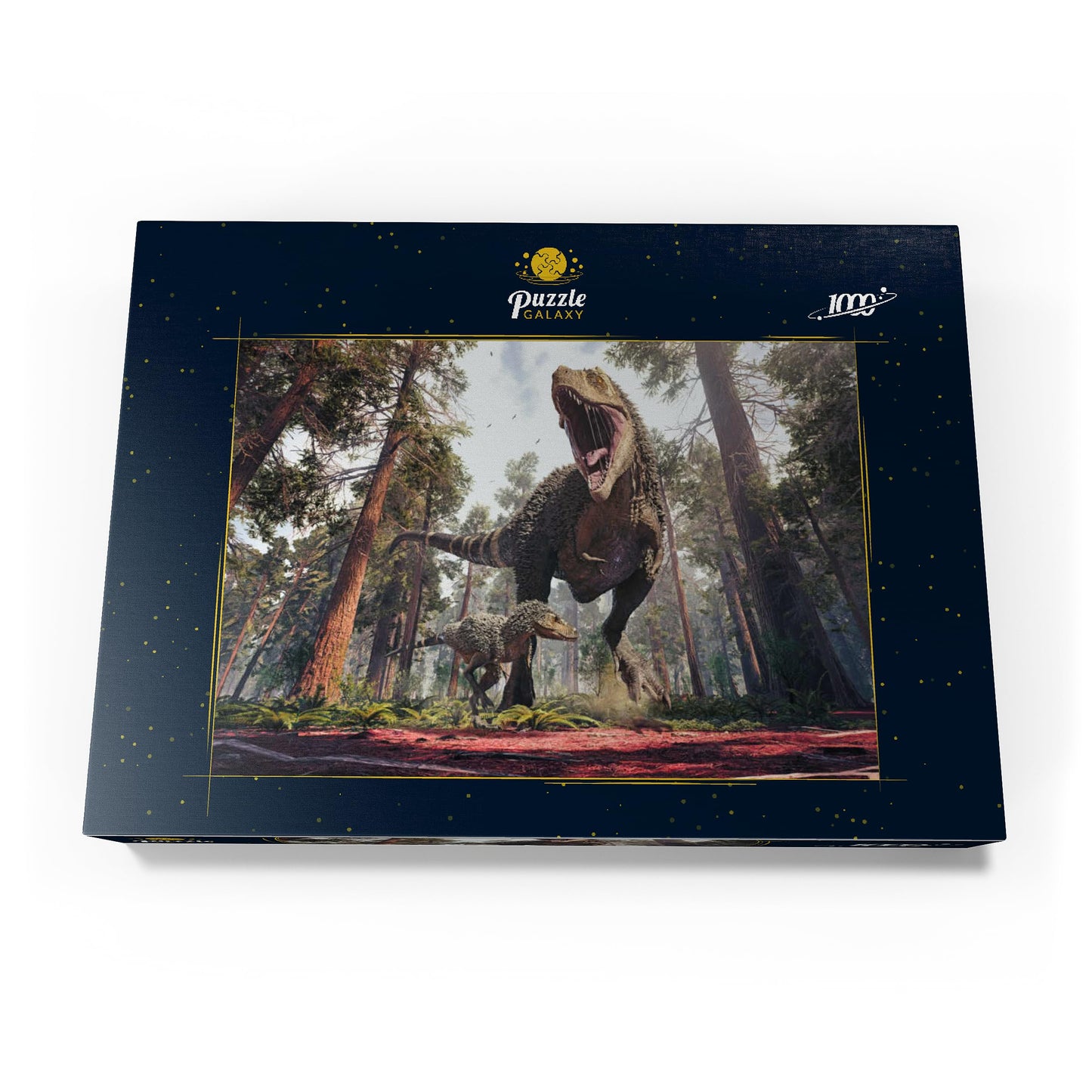 MyPuzzle Tyrannosaurus Rex and Its Offspring - Premium 1000 Piece Puzzle - MyPuzzle Special Collection from Puzzle Galaxy