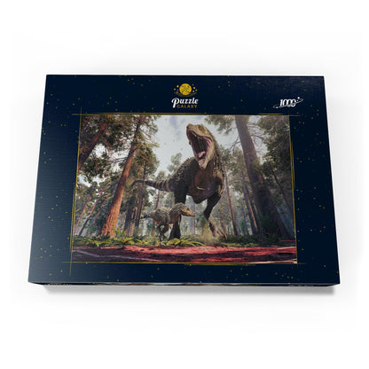 MyPuzzle Tyrannosaurus Rex and Its Offspring - Premium 1000 Piece Puzzle - MyPuzzle Special Collection from Puzzle Galaxy