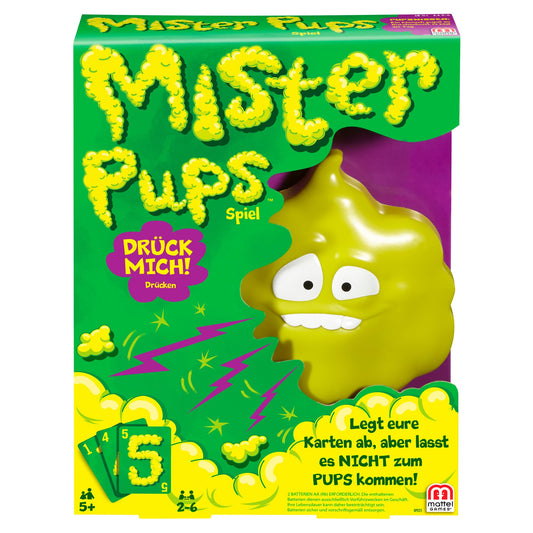 Mattel Games Mr. Pups, a fun card game for kids and families, perfect for travel, for 2-6 players, ages 5+, DPX25