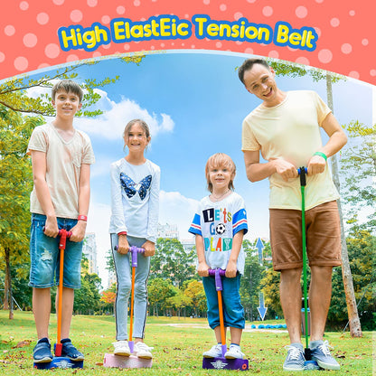 Toyzey outdoor toys for ages 3-12, including hopscotch, stilt sticks, and garden toys for girls aged 3-8. Great gifts for children aged 6-12.