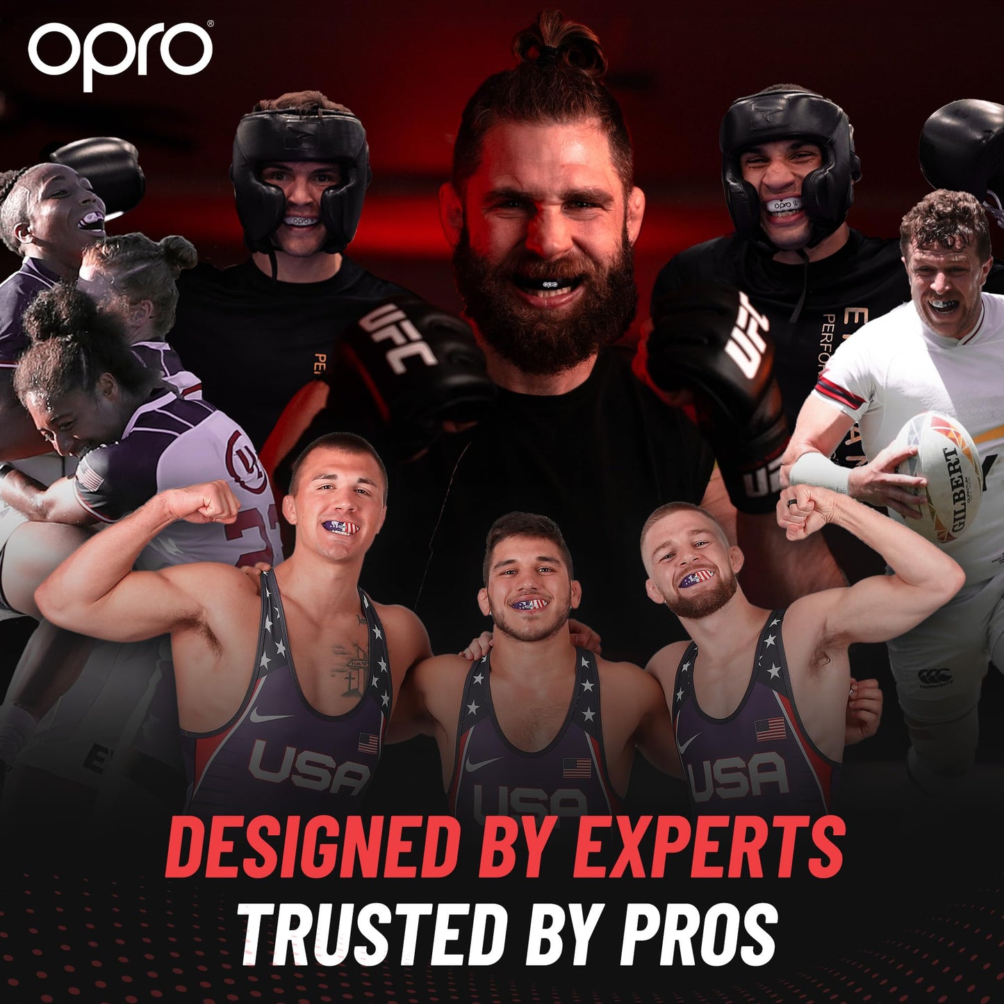 OPRO mouth guard - Gold-level dental protection for boxing, combat sports, MMA, adults & kids - self-fitting shield for hockey, kickboxing, rugby - premium fit - with dental warranty