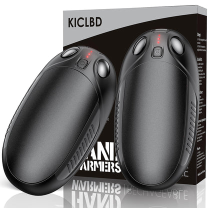 Electric hand warmer, 2-pack rechargeable hand warmer with 4 heat modes. Ideal warm gift for outdoor sports, golf, camping.