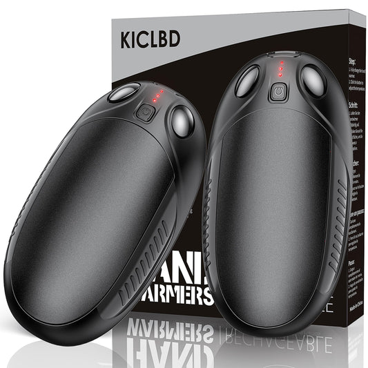 Electric hand warmer, 2-pack rechargeable hand warmer with 4 heat modes. Ideal warm gift for outdoor sports, golf, camping.