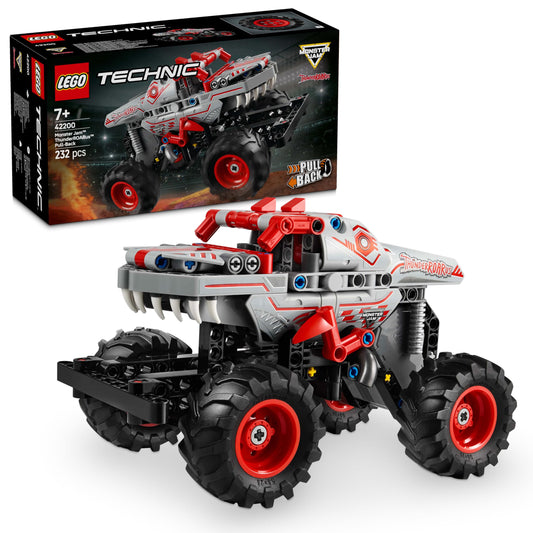 LEGO Technic Monster Jam ThunderROARus, toy monster truck with pull-back function, building toy for kids, gift for boys and girls ages 7 and up 42200