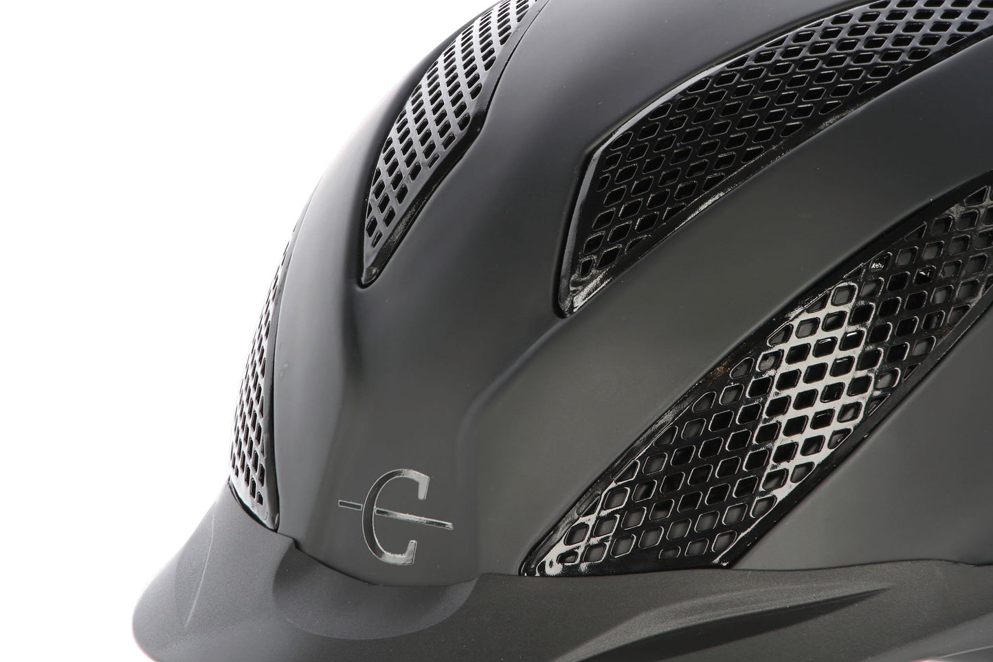 Kerbl Covallerio riding helmet eXite, disc system, fast-click closure, unisex L/XL, black