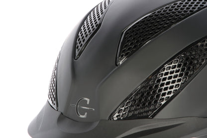 Kerbl Covallerio riding helmet eXite, disc system, fast-click closure, unisex L/XL, black