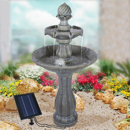 Solar garden fountain fountain solar fountain decorative fountain bird bath waterfall garden light pond pump - fountain water feature for garden, pond.