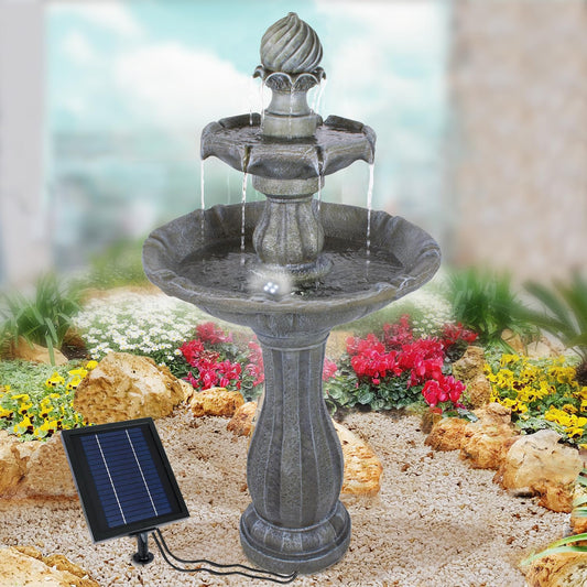 Solar garden fountain fountain solar fountain decorative fountain bird bath waterfall garden light pond pump - fountain water feature for garden, pond.