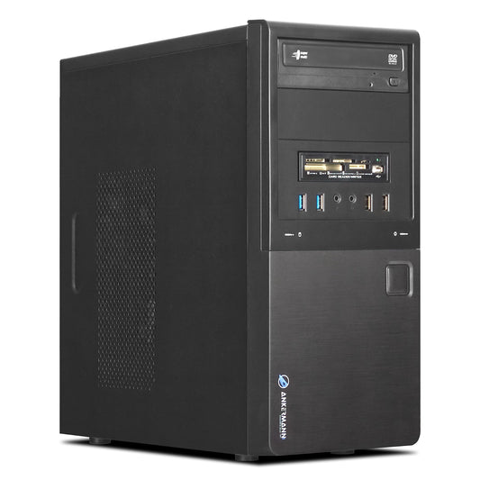 Ankermann PC Ankermann Business V2 PC Intel Core i5 7500 4 x 3.4 GHz Intel UHD Graphics 530 16GB RAM 1TB SSD DVD Writer Card Reader Win 11 WiFi Libre Open Office