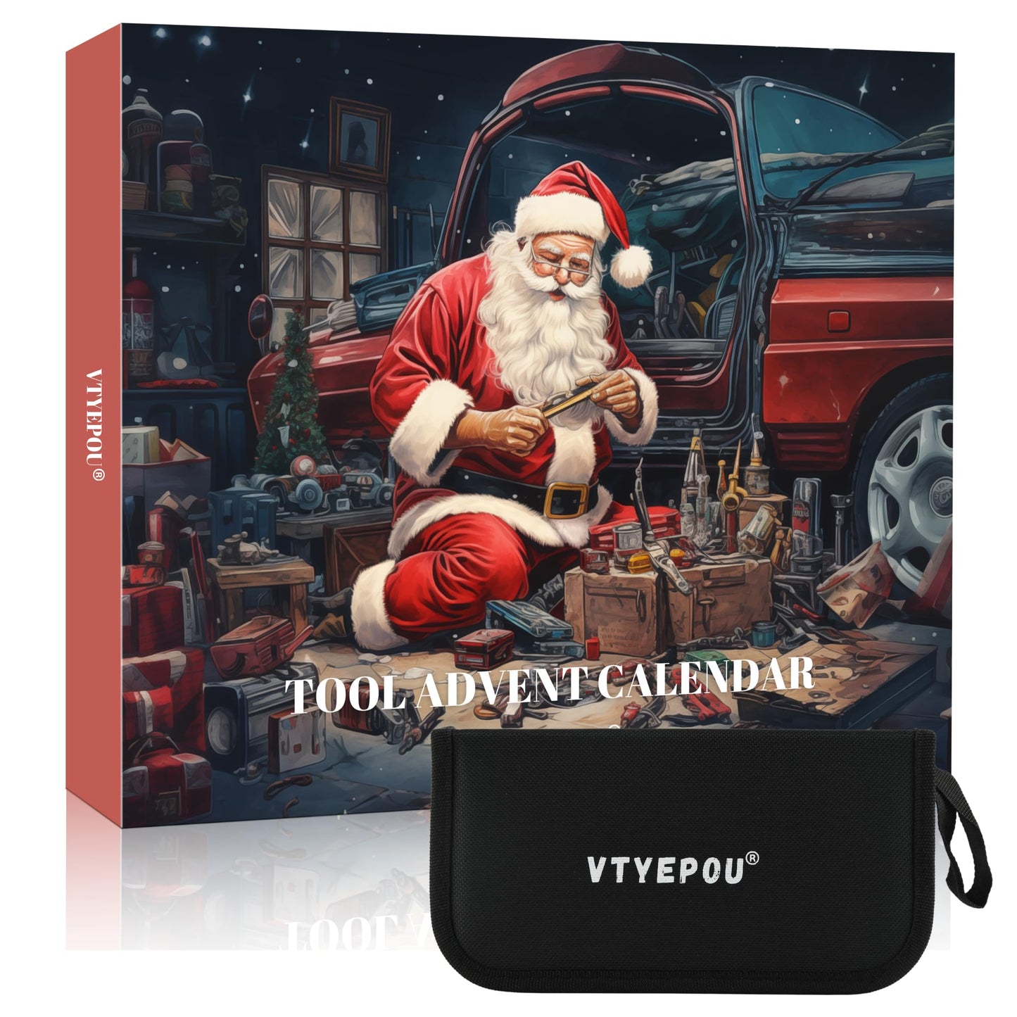 VTYEPOU Advent Calendar Tool Christmas Calendar for Men - Screwdriver Set Advent Calendar for Adults - 2024 Christmas Gifts Surprise