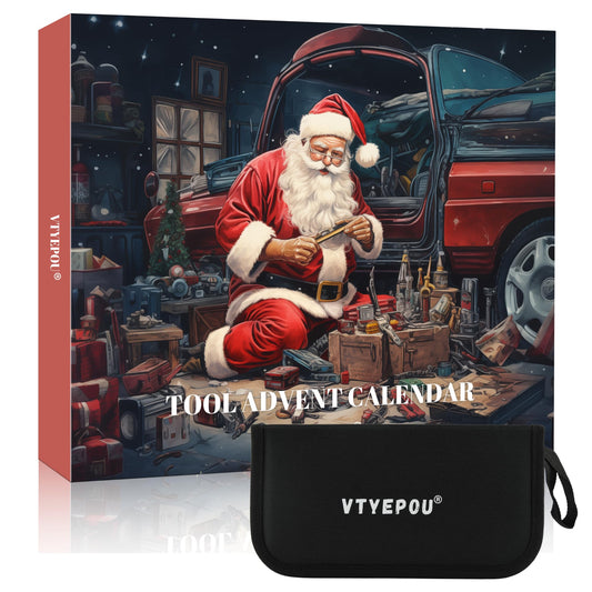 VTYEPOU Advent Calendar Tool Christmas Calendar for Men - Screwdriver Set Advent Calendar for Adults - 2024 Christmas Gifts Surprise