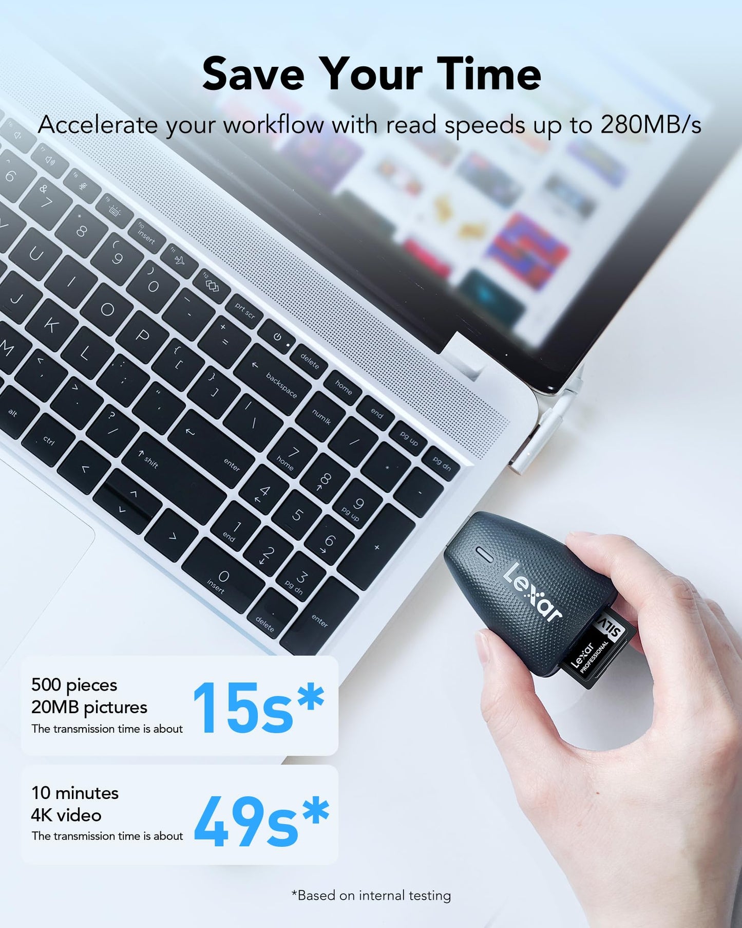Lexar SILVER PRO SD Card 128GB, UHS-II SD Memory Card, V60, U3, C10, up to 280MB/s Read, 120MB/s Write, SDXC Card for DSLR/Camera/Photographers/Videographers/Enthusiasts (LSDSIPR128G-BNNAA)
