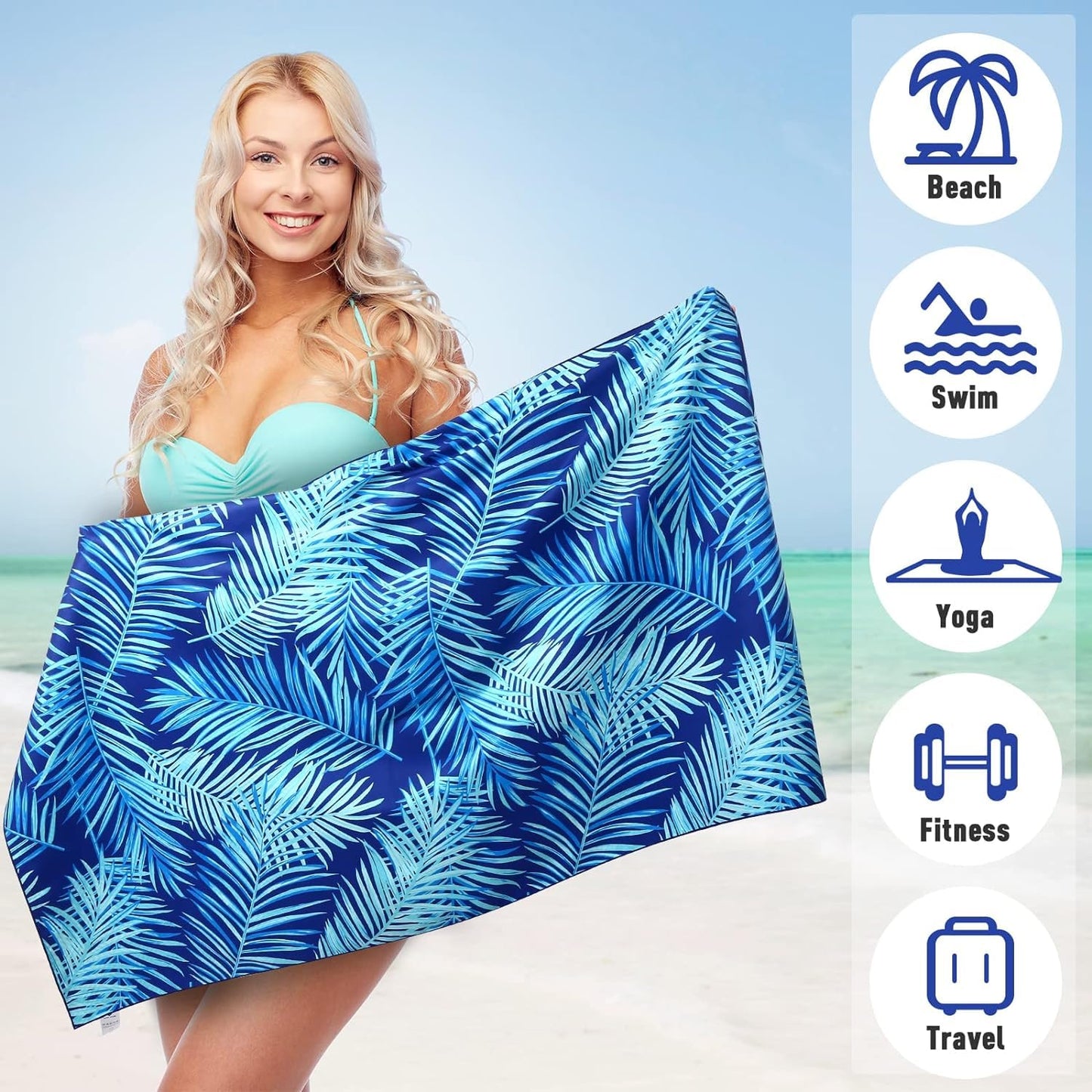 Microfiber beach towel large 2-set beach xxl beach towel quick-drying accessory beach towels beach towel quick-drying beach towel microfiber beach accessory beach accessories
