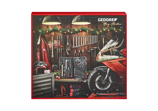 Gedore Red Advent Calendar 2022, 42 pieces, tool calendar for men, men's gift, R49002042.
