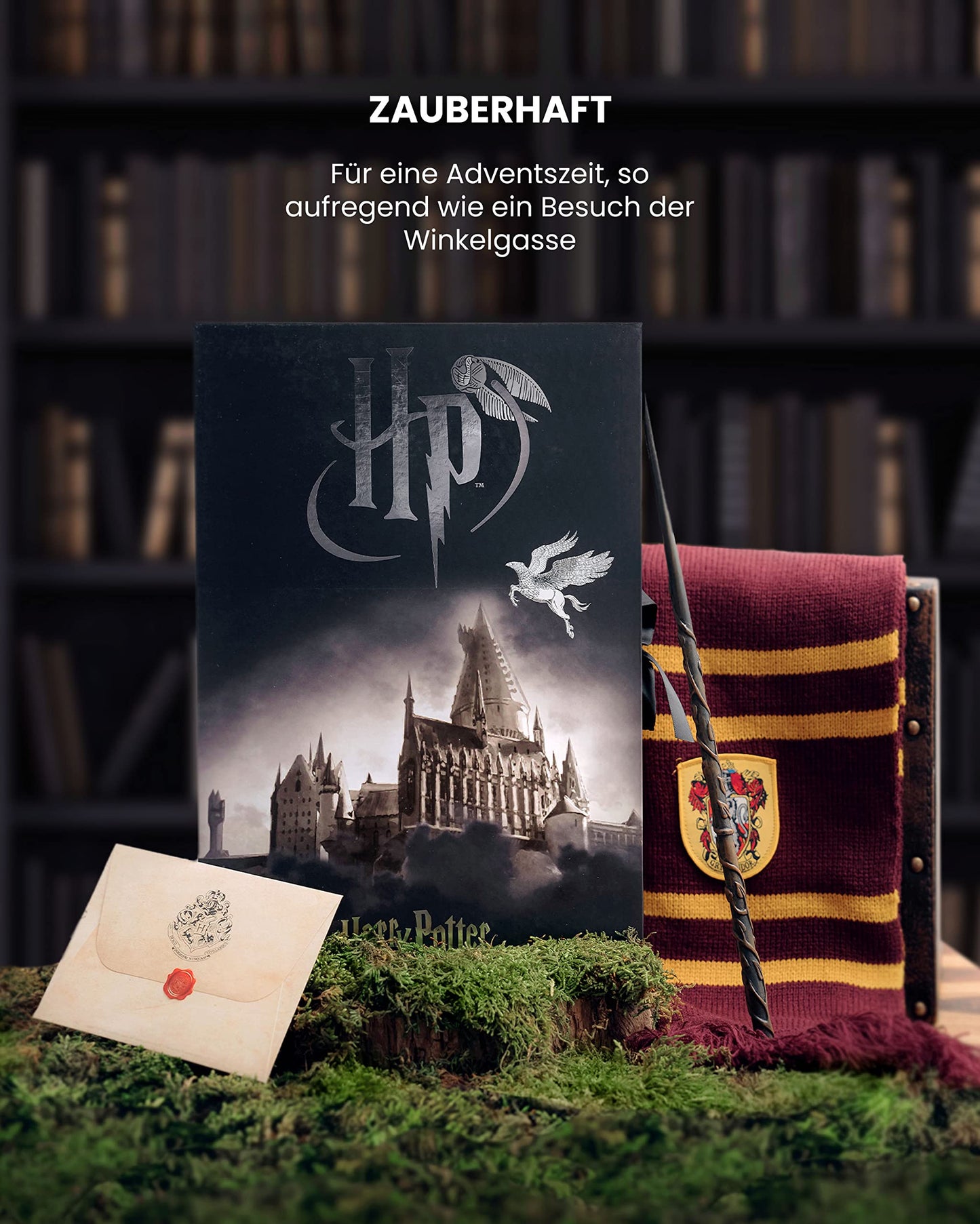 HARRY POTTER ® | Original Advent Calendar | 24 Pairs of Socks for Men | Christmas Calendar with Footies + Long Socks | Size 42-46 | OEKO-TEX ®