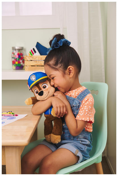 GUND PAW Patrol Stuffed Plush Chase, 30 cm - high-quality plush toy made of soft velour terry with embroidered eyes, true to the original TV series look, suitable for kids aged 1 year and up.