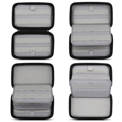 80 Switch game storage bag game case compatible with Nintendo Switch/Switch 2, game card box organizer hard case protective cover, black.