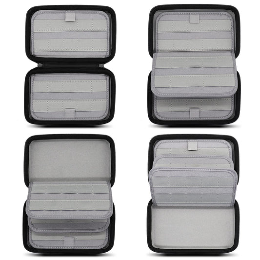 80 Switch game storage bag game case compatible with Nintendo Switch/Switch 2, game card box organizer hard case protective cover, black.
