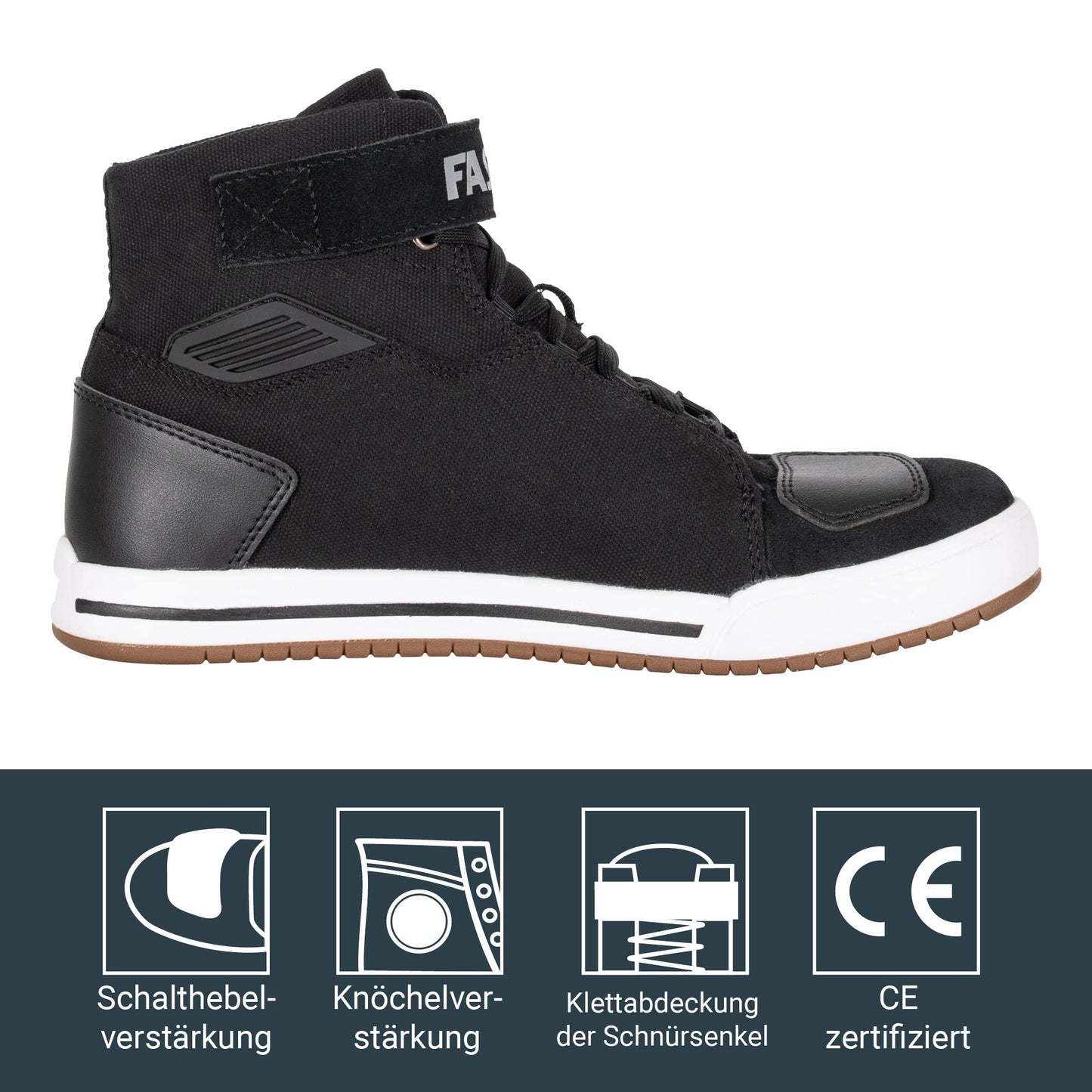 City Uni 221 Motorcycle Shoes Men & Women, Motorcycle shoes with CE certification, Comfortable motorcycle boots with gear shift & ankle reinforcement, Men's Motorcycle Shoes / Women's Motorcycle Shoes, Size 43