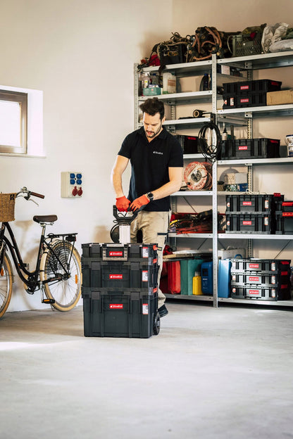 OliveBird 6 in 1 XL workshop trolley, mobile toolbox, plastic drawer set, tool case on wheels.