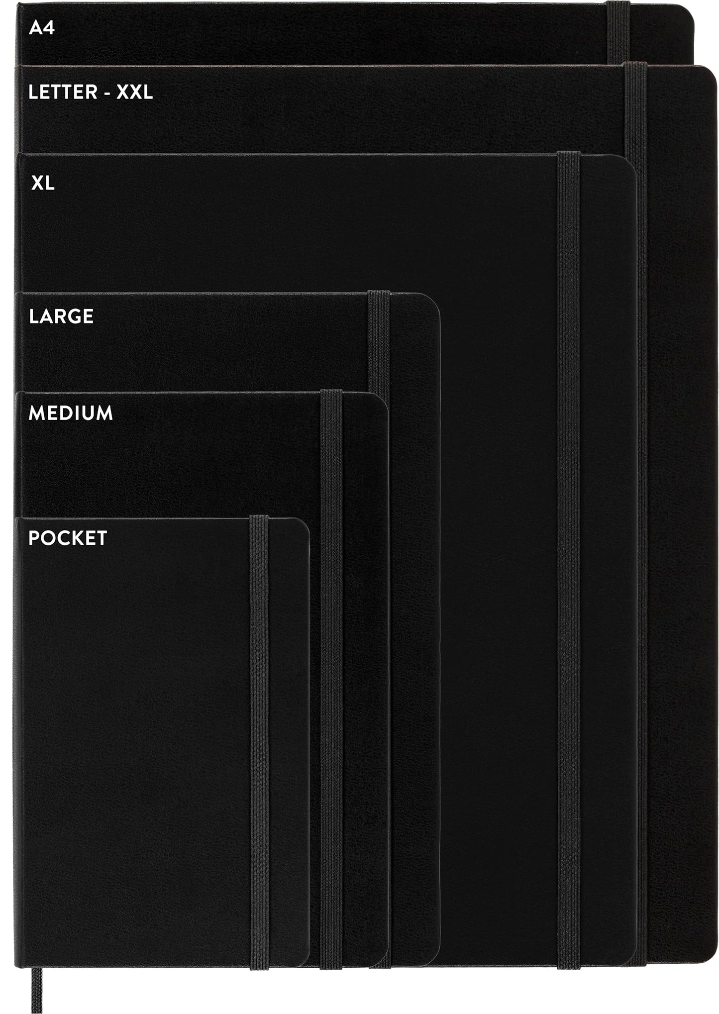 Moleskine - Cahier Journal - Set of 3 notebooks with lined pages - Cardboard cover with visible cotton stitching - Myrtle color - Very large format 19 x 25 cm - 120 pages.