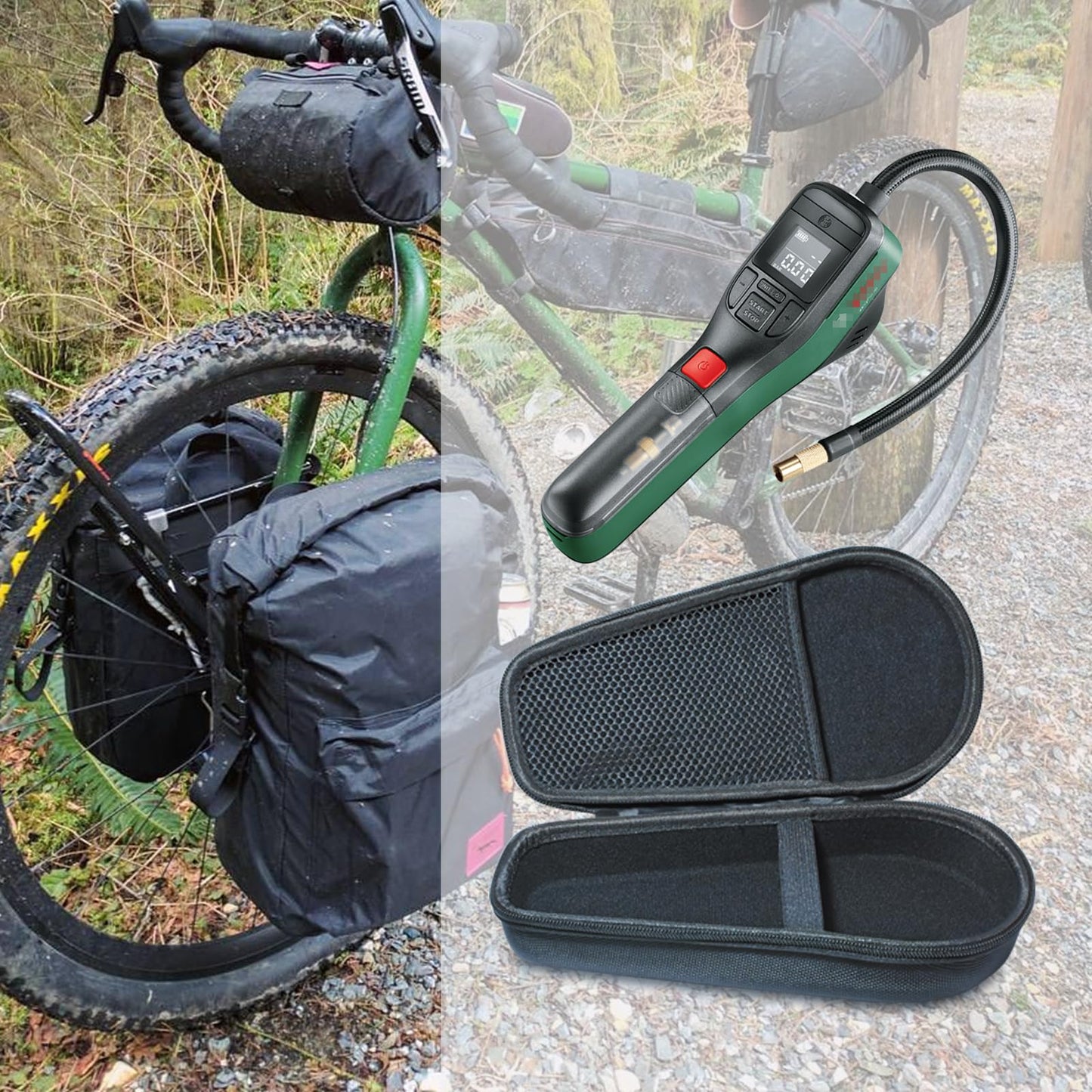 Case compatible with Bosch bicycle pump air pump mini compressor EasyPump, case only.