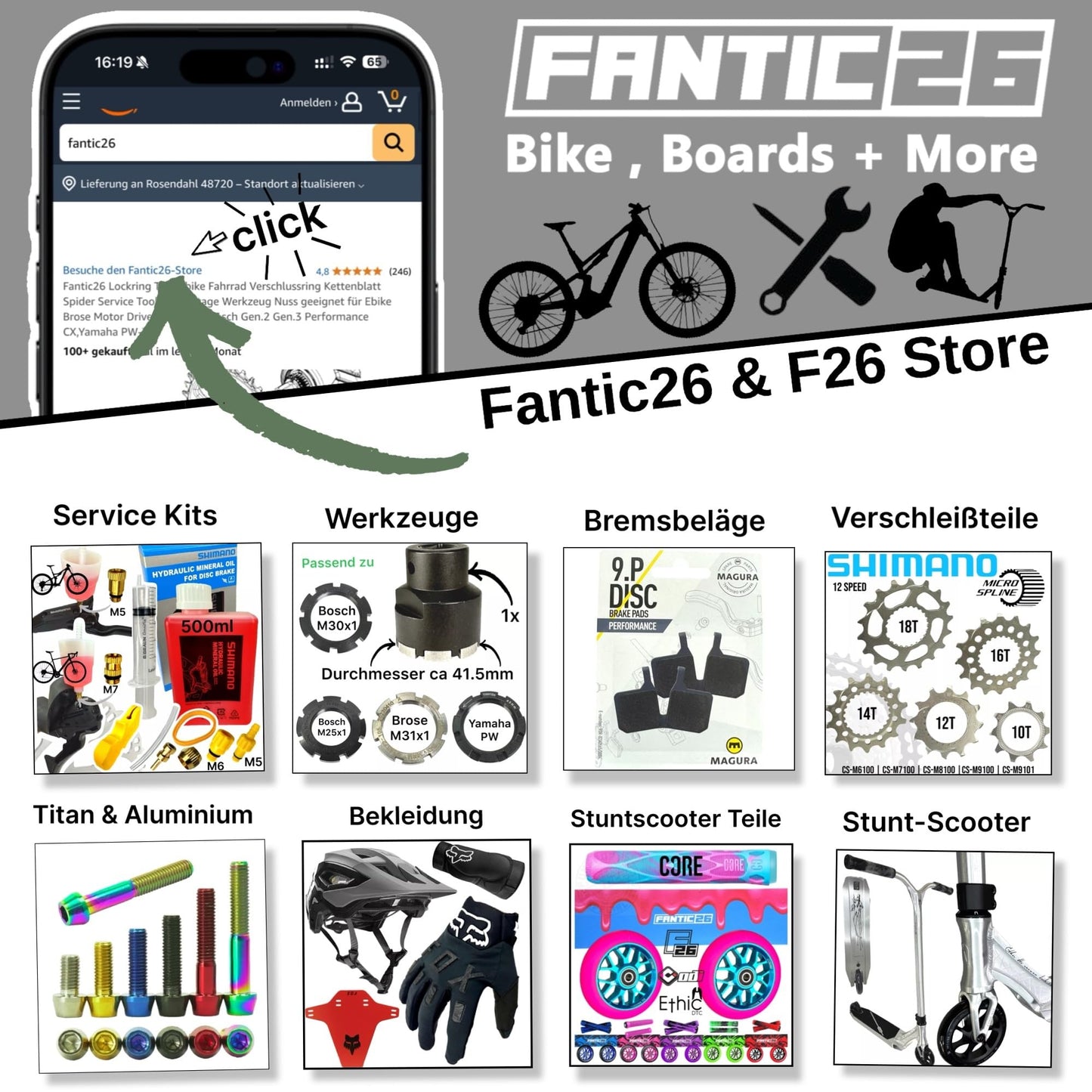 Shimano Hydraulic Mineral Oil 100ml + F26 Disc Brake Maintenance Service Kit for MTB Ebike Tour Road Bike Gravel Disc, including bleeding set, 3in1 bleed block, filling bottle funnel with M5 M7 M6 connection.