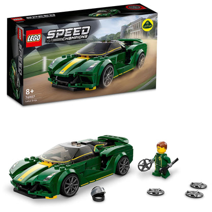 LEGO Speed Champions Ford Mustang Dark Horse sports car, car toy & Speed Champions Lotus Evija model car kit, car toy with cockpit for 2 figures