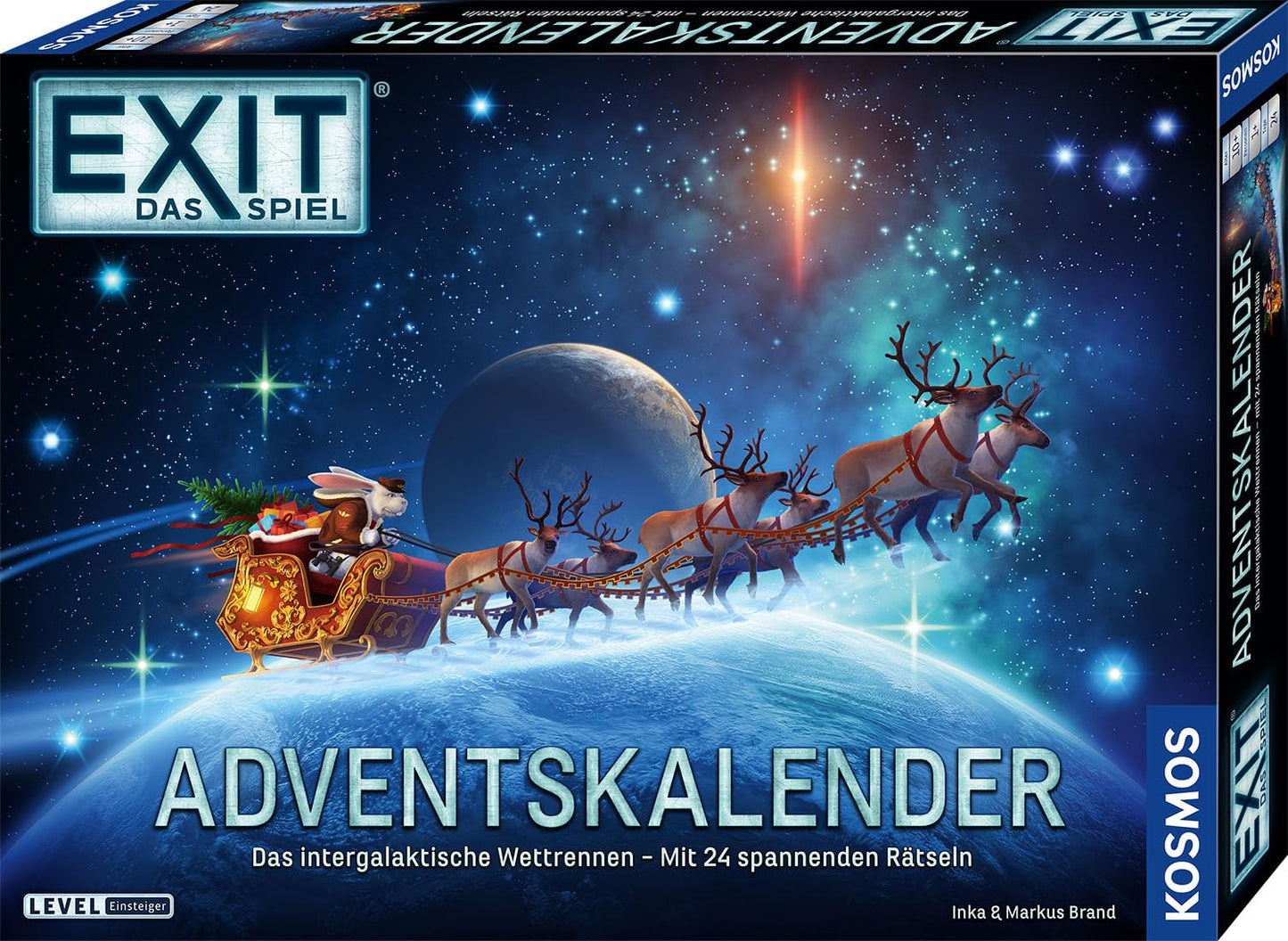 KOSMOS 684488 EXIT - The Game - Advent Calendar: The intergalactic race, with 24 exciting puzzles for ages 10 and up, an Escape Room game for Christmas.