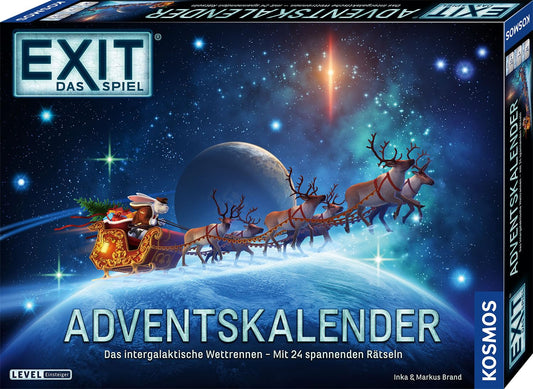 KOSMOS 684488 EXIT - The Game - Advent Calendar: The intergalactic race, with 24 exciting puzzles for ages 10 and up, an Escape Room game for Christmas.