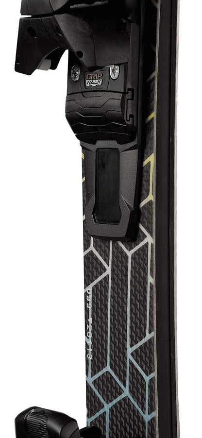 GPO Snowblade Hot Stamp, short skis including Tyrolia SR-10 safety bindings, 99 cm length, Big-Foot skis for men and women.