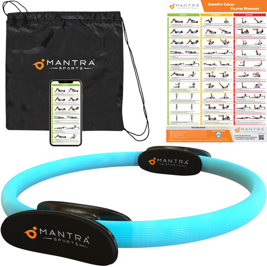 MANTRA SPORTS Pilates Ring Fit Fitness Ring Pelvic Floor Trainer for Women & Men, Pelvic Floor Training Device for Home, Leg Press Hip Trainer Thigh Trainer Home Workout Equipment