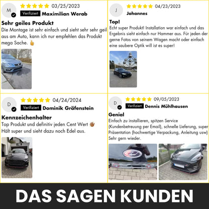 Ivality Magnetic License Plate Holder for 2 Plates, Invisible Frameless Magnetic License Plate Holder for Car, Interchangeable License Plate Holder for Austria, Road Legal, TÜV tested up to 350 km/h.
