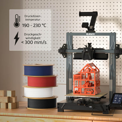 ELEGOO Matte PLA Filament Matte Beige 1KG, 1.75mm 3D Printer Filament Accuracy +/- 0.02mm, 1kg spool (2.2lbs) for Most 3D Printers