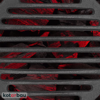KOTARBAU Fireplace Grate Ø 19 cm Round Grate Ash Grate Stove Fire Grate Grill Grate Replacement Parts Accessories Cast Iron Grate Oven Grate Grill Fireplace Round
