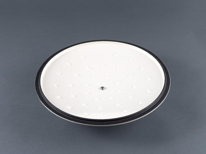 Hanseatic Kitchen Cast Iron Pot enameled 26 cm 4.7 l - High-quality pot for baking bread, roasting with lid, saucepan, roasting pan, braising pan (Cream White)